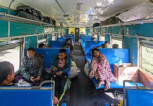 列车,汽车,掸邦,缅甸