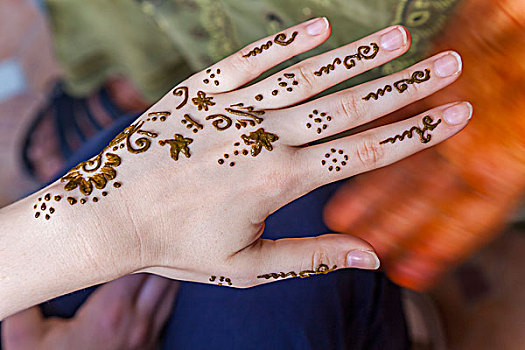 指甲花纹身,苏维拉,摩洛哥