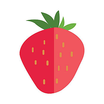 草莓,矢量,风格,设计,水果,插画,概念,旗帜,象征,移动,象形图,隔绝,白色背景,背景