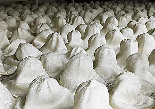 留白,巴拿马草帽,左边,弄干,室外,工厂,昆卡,省,厄瓜多尔,南美