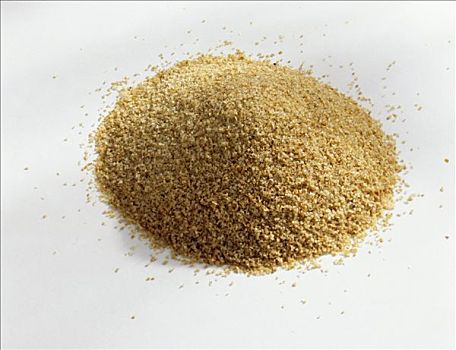 堆积,绿色斯佩尔特小麦,粗粒小麦粉