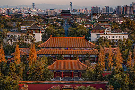 北京中轴线秋景