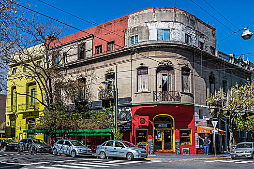 建筑,街景,巴勒莫,布宜诺斯艾利斯,阿根廷