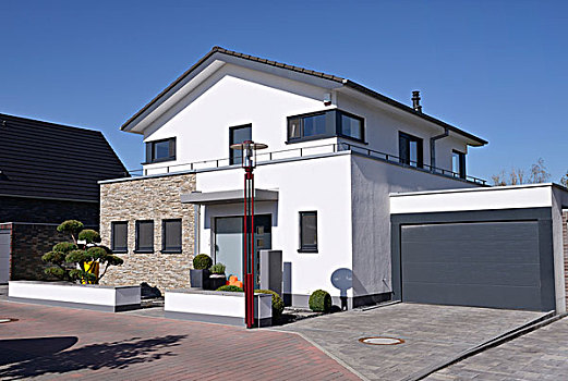 现代住宅,车库,德国,北莱茵威斯特伐利亚