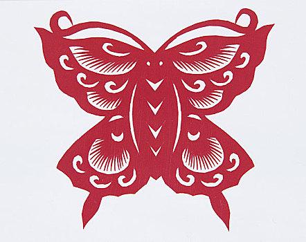 窗花蝴蝶的象征图片