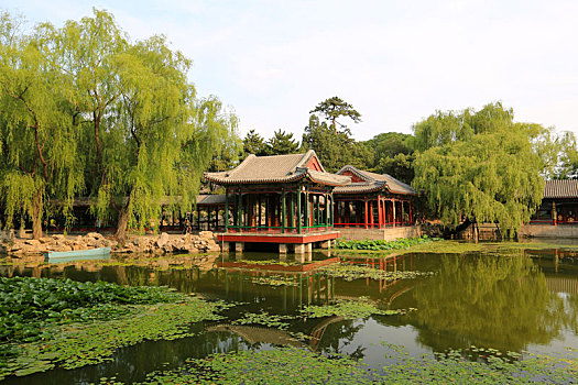 北京皇家园林颐和园谐趣园