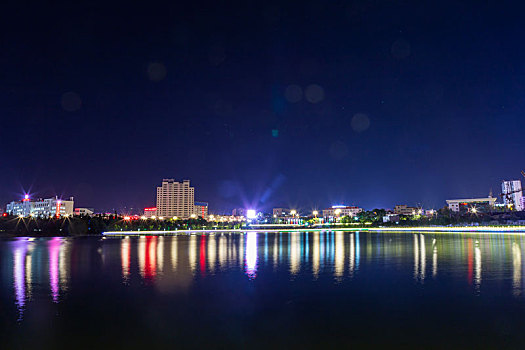 玉龙湖夜景