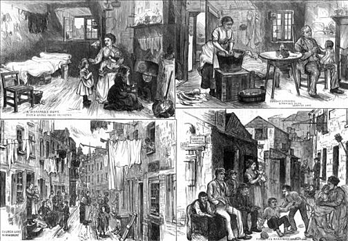 住所,穷,伦敦,1875年,艺术家,未知