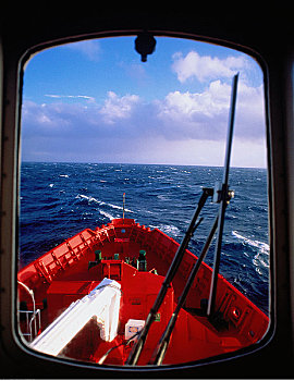 舷窗,船,南大西洋