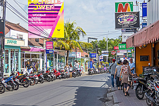 街道,风景,巴厘岛,印度尼西亚