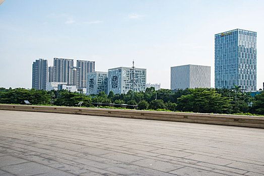 广场,建筑,空,汽车背景图