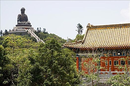 天坛大佛,寺院