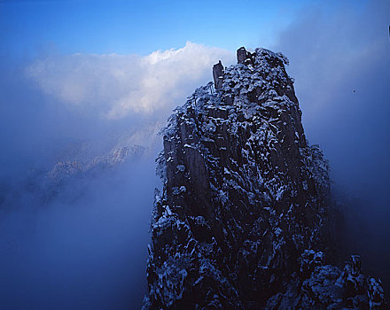 安徽黄山云海雪