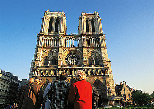 法国,巴黎,圣母大教堂