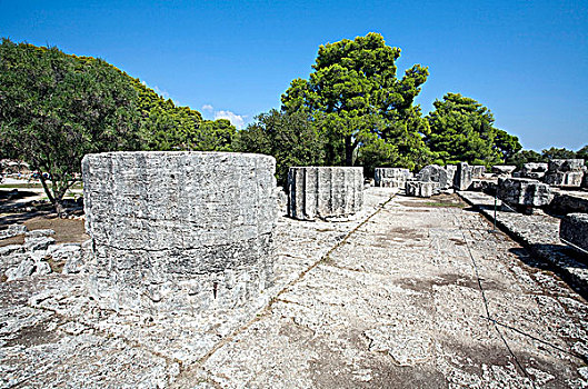 寺庙,宙斯,奥林匹亚,希腊