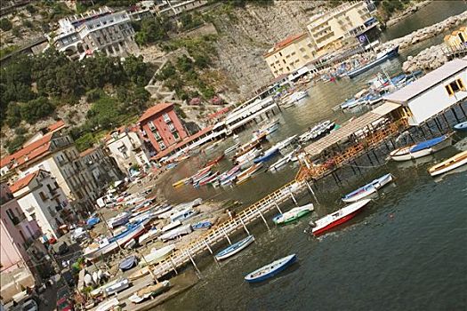 船,港口,码头,大,卡普里岛,索伦托,索伦托半岛,那不勒斯省,坎帕尼亚区,意大利