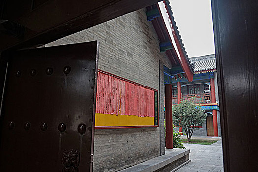 西安大雁塔景区大慈恩寺园林景观