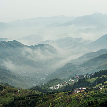 重庆万盛黑山谷美丽山乡风光