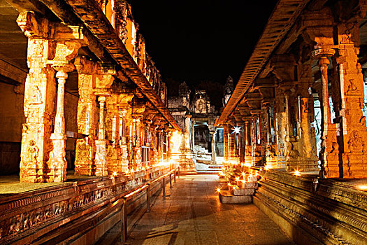 柱廊,庙宇,印度