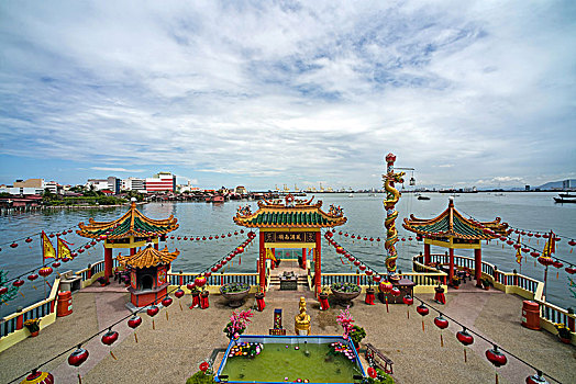 槟城华人海边庙宇