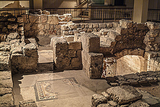 考古博物馆,挖掘,一世纪,犹太,历史,中心,耶路撒冷,以色列,亚洲