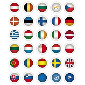 象征,旗帜,欧盟,欧盟盟旗,联合国