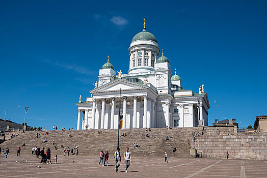 赫尔辛基,大教堂,参议院,芬兰,欧洲
