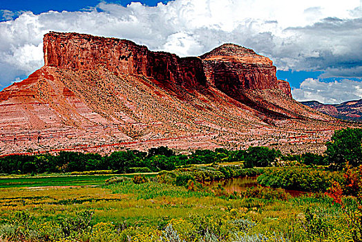 岩石构造,干燥地带,科罗拉多,美国