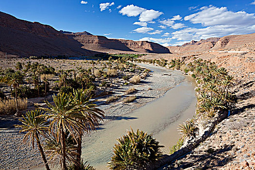 河,荒芜,靠近,摩洛哥