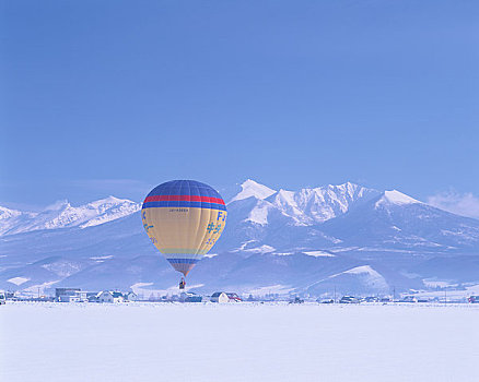 热气球,山