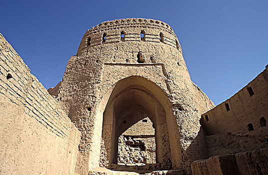 塔,泥,城堡,亚兹德,省,伊朗