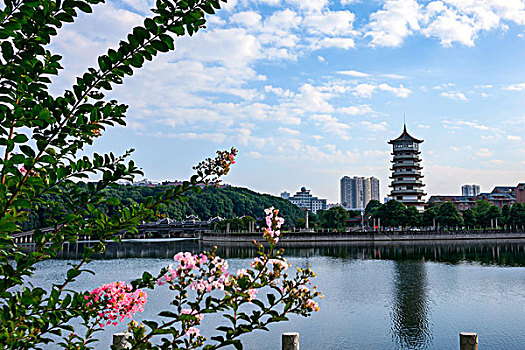 湖光美景,湖光美色,柔美湖岸线