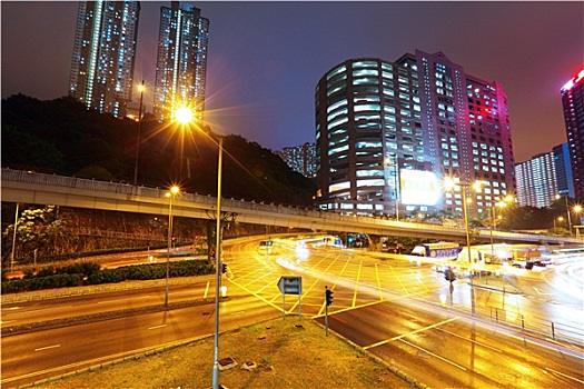 夜晚,交通,城市