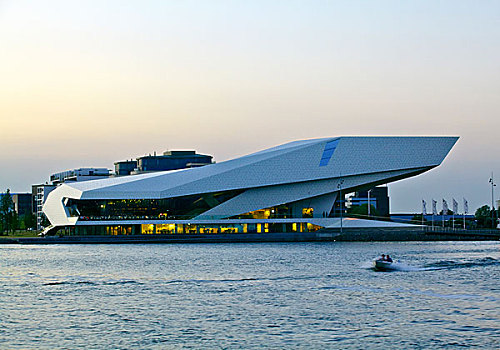 建筑,水岸,阿姆斯特丹,荷兰