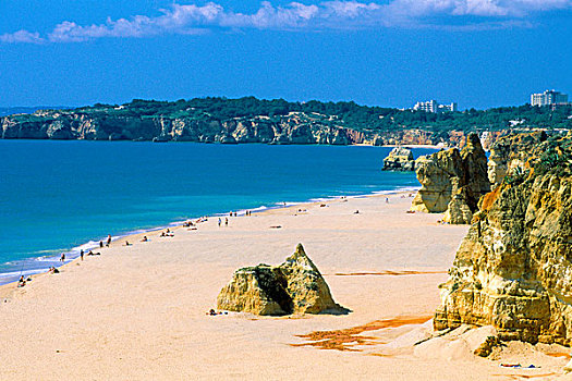 海滩,普拉亚达洛查,阿尔加维,葡萄牙,欧洲