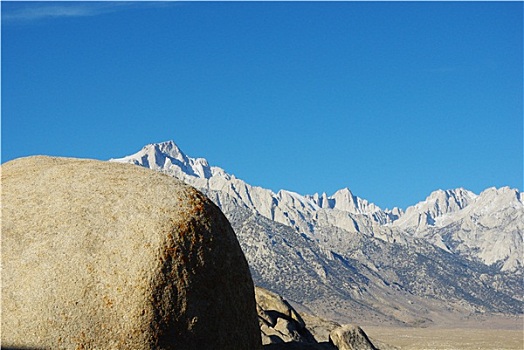 大,漂石,内华达山脉,阿拉巴马山丘,加利福尼亚