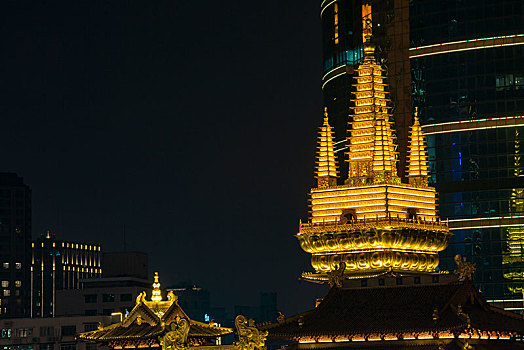 静安寺夜景