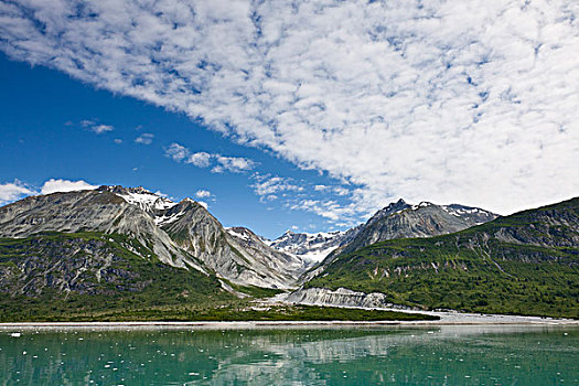 美国,阿拉斯加,冰河湾国家公园,场景,靠近,冰河