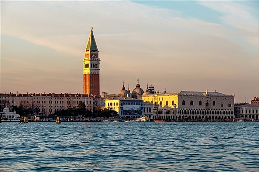 风景,宫殿,圣马科,大教堂,大运河,威尼斯,意大利