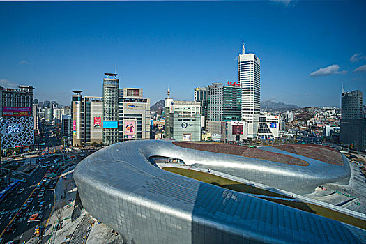 韩国,首尔,新,历史,文化,中心,建筑