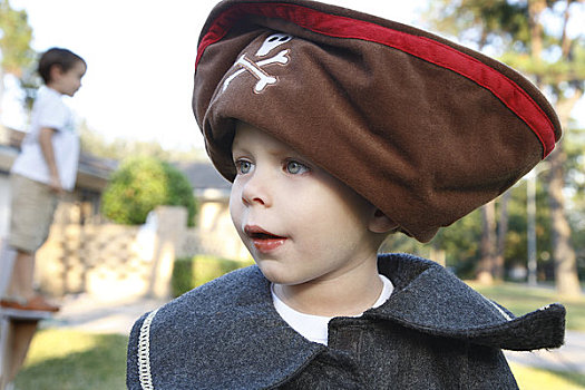 小男孩,装扮,海盗