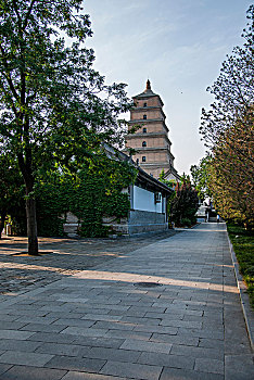 陕西省西安大雁塔,西安大慈恩寺佛塔