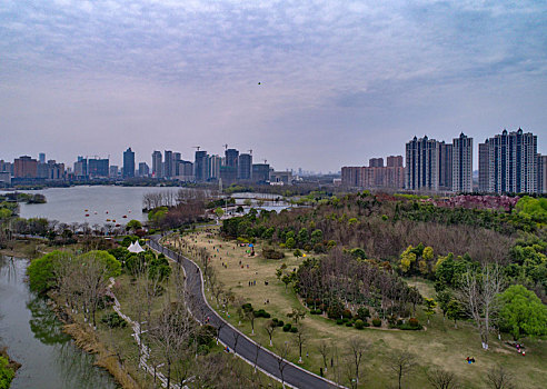 江苏省淮安市运河之都城市风光