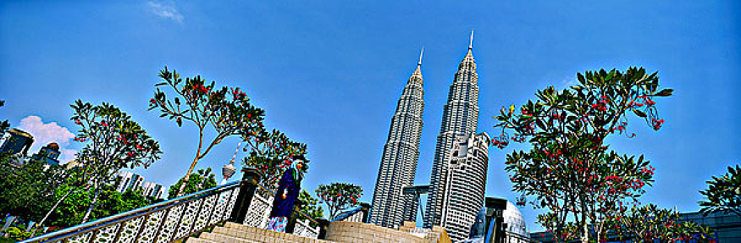 大学,毕业,照相,公园,主顾,塔楼,背景,吉隆坡,马来西亚