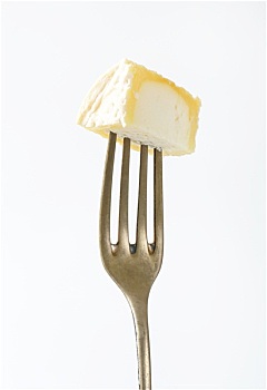 山羊奶酪,奶酪,叉子