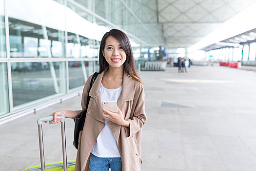 美女,香港国际机场