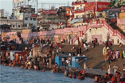 城市,恒河,印度