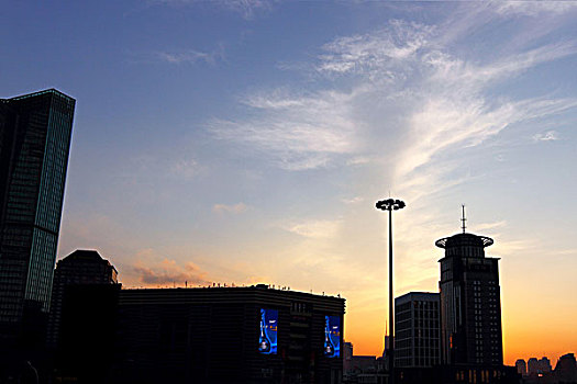 上海陆家嘴现代高层建筑群