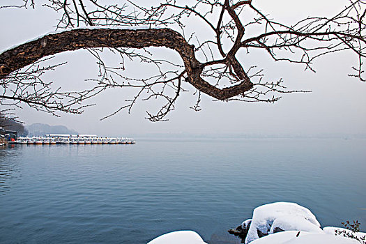 雪后玄武湖