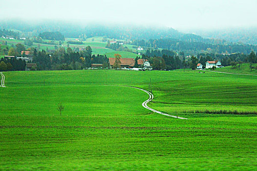 德国去瑞士沿路,景色